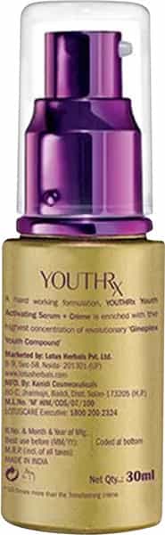Lotus Youthrx Youth Activating Serum + Cream 30 Ml