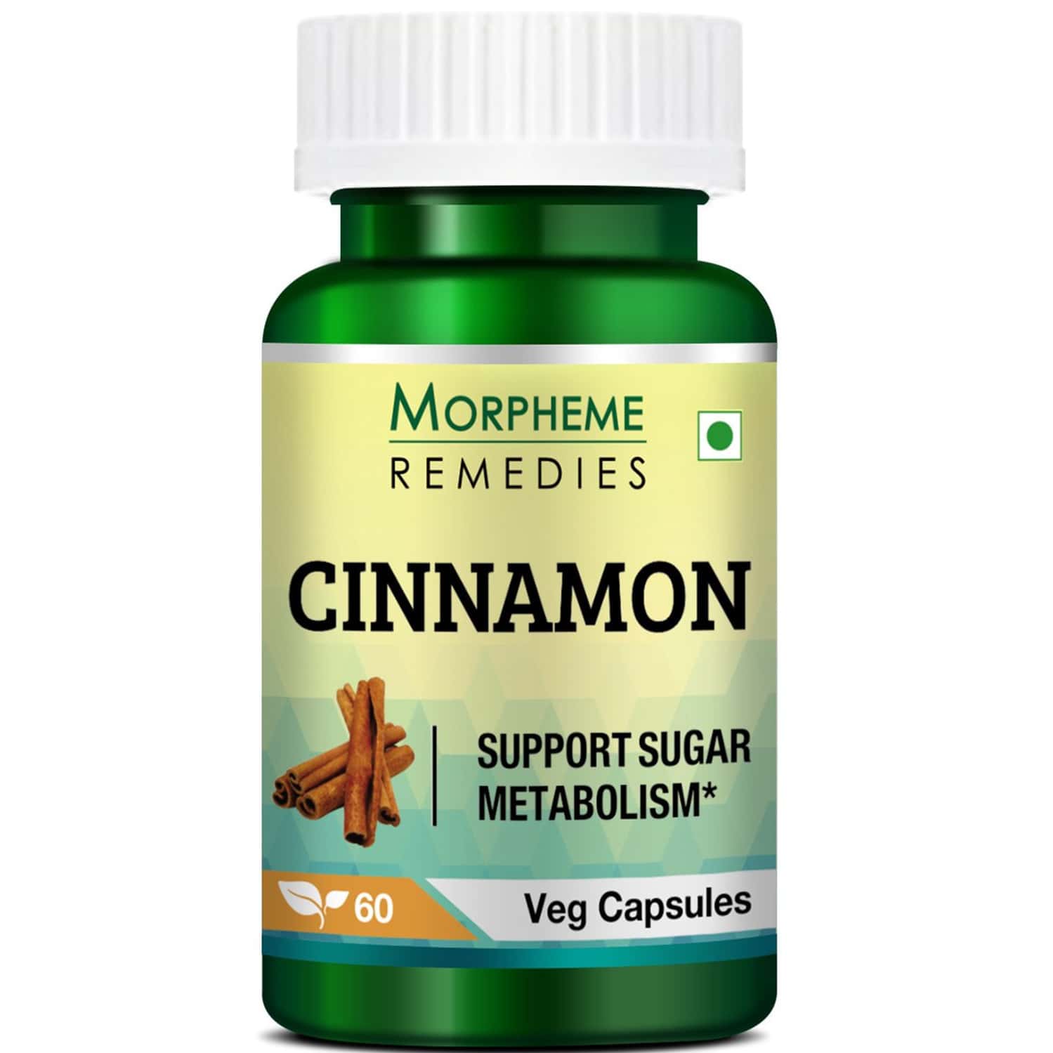 Morpheme Remedies Cinnamon 500 Mg Extract 60 Veg Caps (1 Bottle)