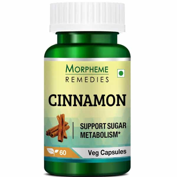 Morpheme Remedies Cinnamon 500 Mg Extract 60 Veg Caps (1 Bottle)