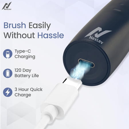 Nexlev Electric Toothbrush - Type C- Blue