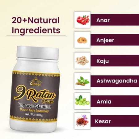 Cipzer 9 Ratan Prash 500g | Supports Energy| Stamina & Immunity Wellness