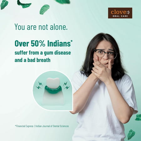 Clove Ultimate Cool Mint Antibacterial Mouthwash | Kills 99.0% Germs & Prevents Bad Breath | 250ml