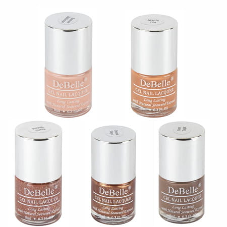Debelle Gel Nail Polish Combo Set Of 5 - 40ml(8ml Each)