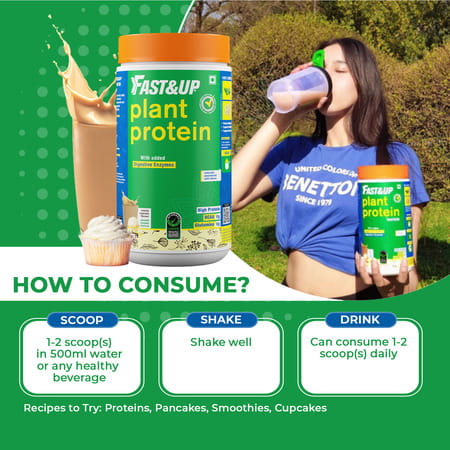 Fast&Up Vegan Plant Protein -31g Protein (Strawberry)