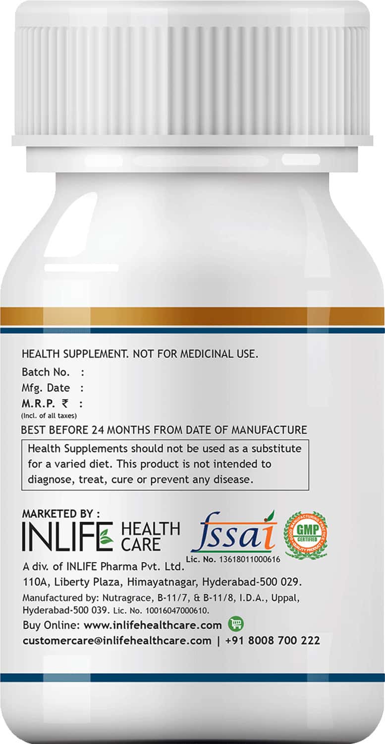 Buy INLIFE VITAMIN D3 CHOLECALCIFEROL SUPPLEMENT FOR MEN WOMEN 5000 IU 60 LIQUID FILLED