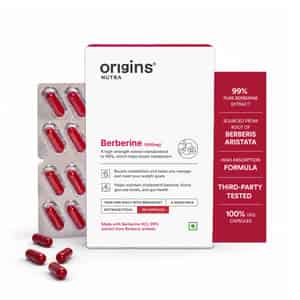 Origins Nutra Berberine |boost Metabolism Energy Levels | Help Manage Blood Sugar | 28 Veg Capsules