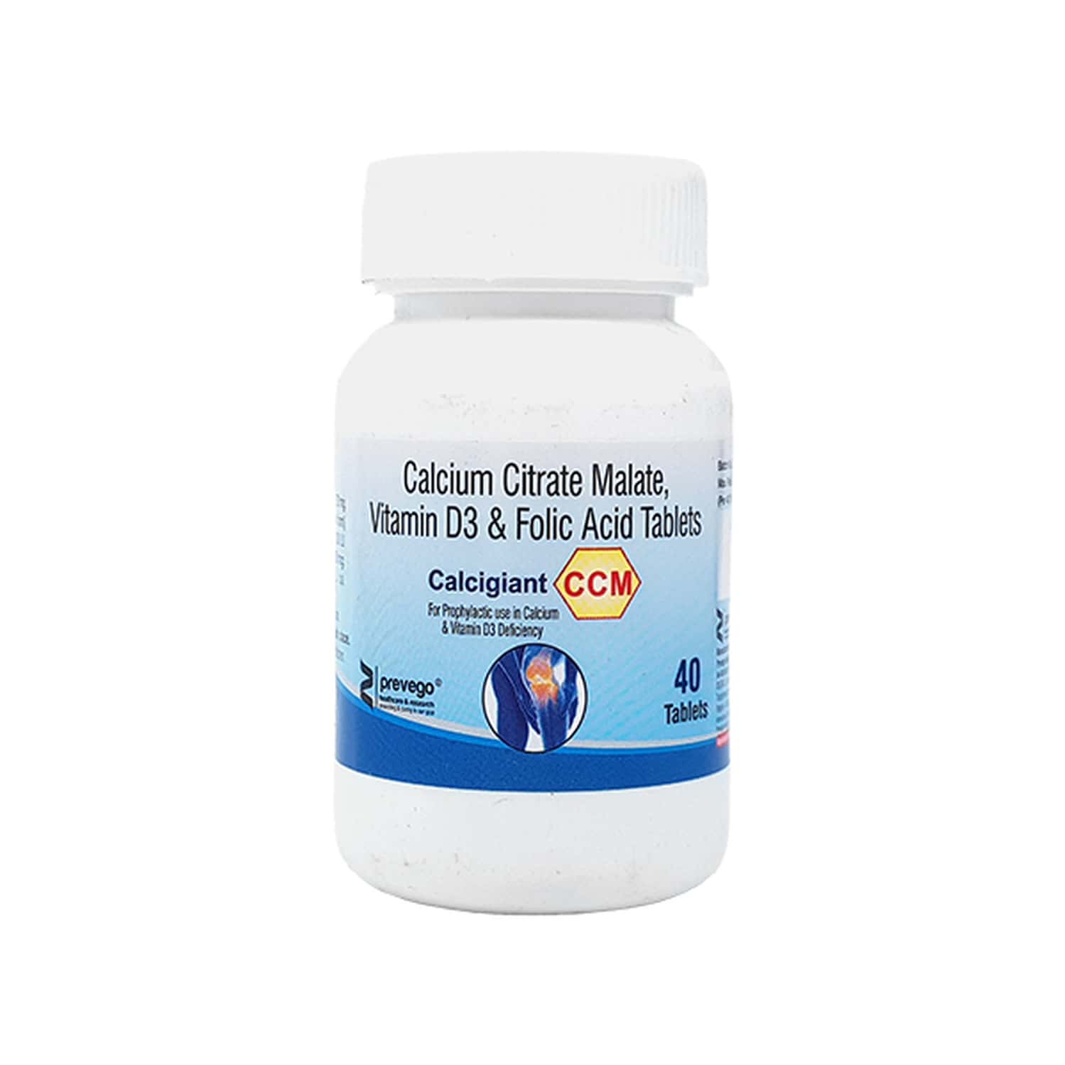 Prevego Calcigiant Ccm - 40 Tablets
