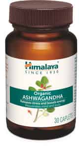 Himalaya Organic Ashwagandha | Release Stress & Boosts Energy | Bottle | Caplets | 30 No's