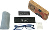 Klar Eye Rectangle Full Rim Reading Glasses Men And Women +0.75 To +3.50+3.0 Power Matte Black