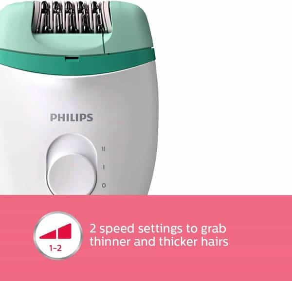 Philips Bre245/00 Satinelle Essential Corded Compact Epilator With Shaving Head And Comb