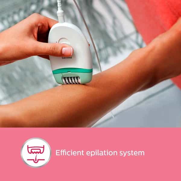 Philips Bre245/00 Satinelle Essential Corded Compact Epilator With Shaving Head And Comb