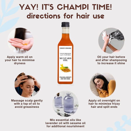 Coco Crush Cold Pressed Mustard Oil - 500ml