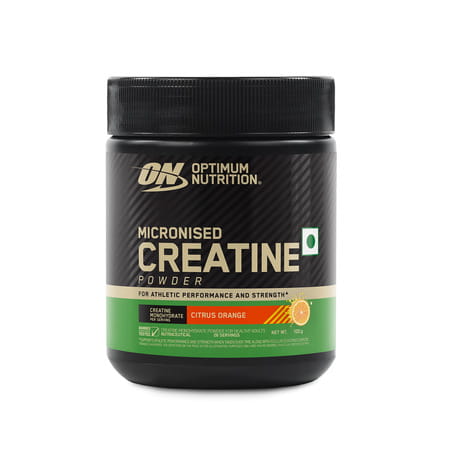 Optimum Nutrition (On) Micronized Creatine Powder Citrus Orange Jar 100 Gram