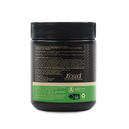 Optimum Nutrition (On) Micronized Creatine Powder Citrus Orange Jar 100 Gram