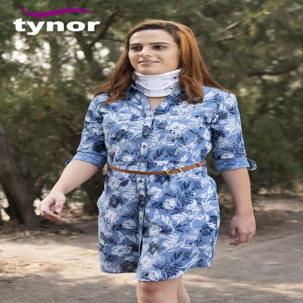 Tynor Cervical Collar Hard Adjustable White Small 1 Unit