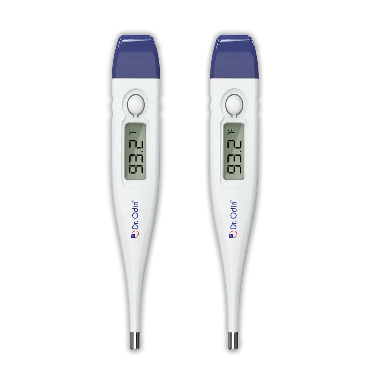 Dr. Odin Odt 311 Digital Thermometer For Precise Temperature Monitoring (white & Blue) Pack Of 2