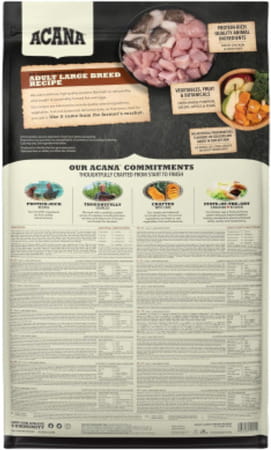 Acana Adult Large Breed Dry Dog Food | Grain Free Dog Food For All Life Stages | 11.4 Kg