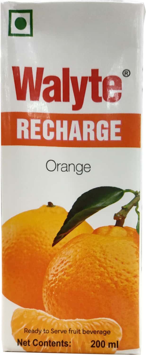 Walyte Recharge Orange Tetrapack 200 Ml