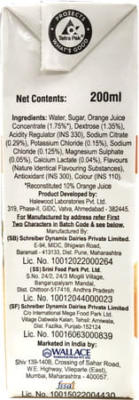 Walyte Recharge Orange Tetrapack 200 Ml