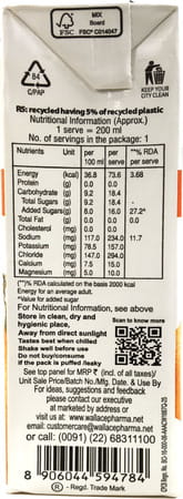 Walyte Recharge Orange Tetrapack 200 Ml