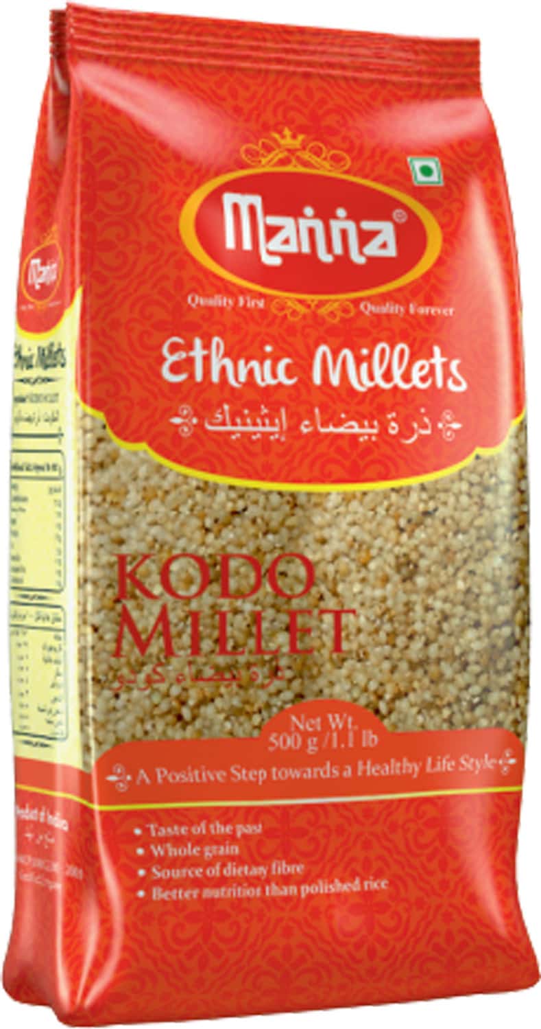 Buy MANNA KODO MILLET 500G POUCH LOW GLYCEMIC INDEX GLUTEN FREE Online