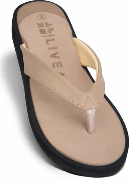 Liveasy Essentials Diabetic & Orthopedic Slippers - Cream Women - Size Uk-5