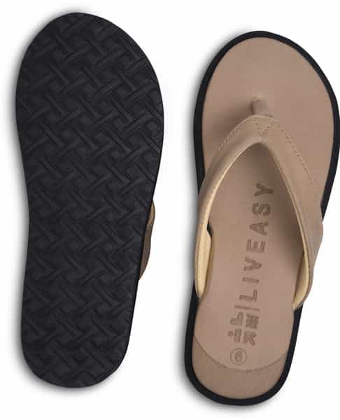 Liveasy Essentials Diabetic & Orthopedic Slippers - Cream Women - Size Uk-5
