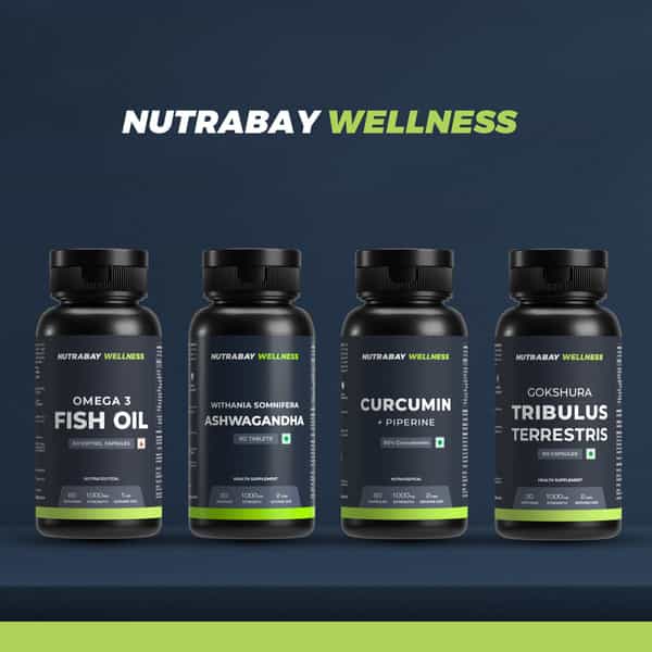 Nutrabay Wellness Curcumin With Piperine With 95% Curcuminoids - 1000Mg 60 Veg Capsules