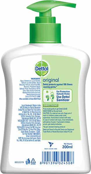 Dettol Liquid Original Hand Wash Pouch 200 Ml