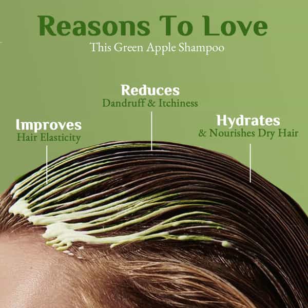 Green Apple Shampoo 500 Ml Pack Of 2