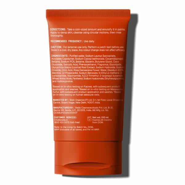 Arata Oil - Control Face Wash | Reduces Acne & Oil | Salicylic Acid & Terabiome | 100 Ml