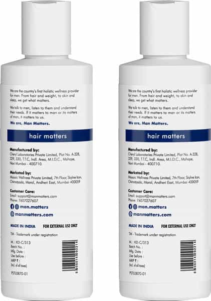 Man Matters Anti Danduff Shampoo (Pack Of 2)