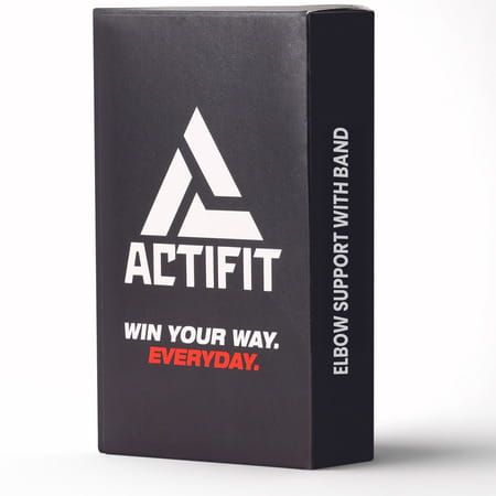 Actifit Elbow Support With Adjustable Band - Compression Brace For Pain Relief Sports & Gym - Size L