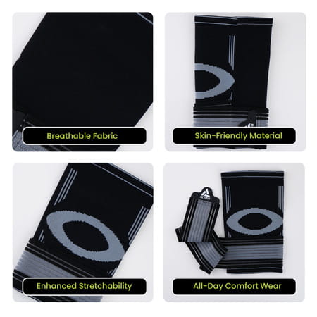 Actifit Elbow Support With Adjustable Band - Compression Brace For Pain Relief Sports & Gym - Size L