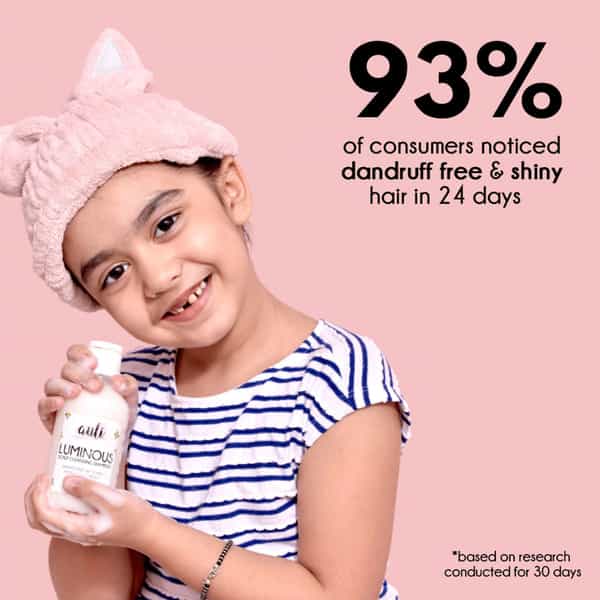 Auli Luminous Hair-Fall Control Anti-Dandruff Frizz Control Damage Repair Shampoo - 220Ml