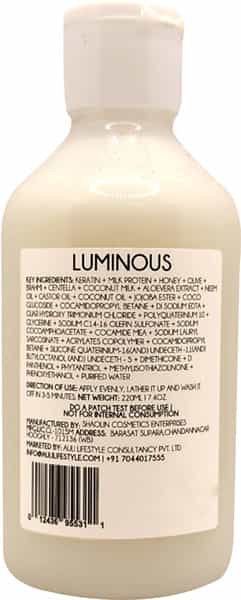 Auli Luminous Hair-Fall Control Anti-Dandruff Frizz Control Damage Repair Shampoo - 220Ml