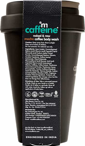 Mcaffeine Mocha De-Stress Coffee Body Wash With Cocoa Butter & Hazelnut