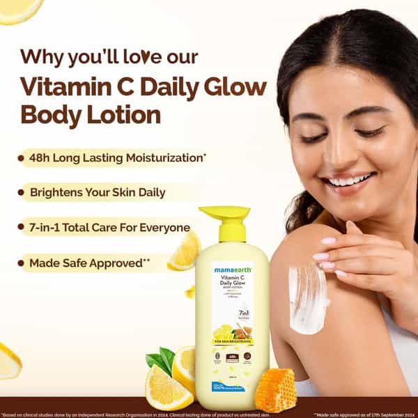 Mamaearth Vitamin C Body Lotion With Vitamin C & Honey For Radiant Skin 400 Ml