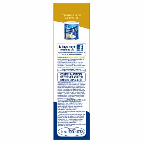 Ensure Diabetes Care Specialized Nutrition Drink Vanilla - 400G Box