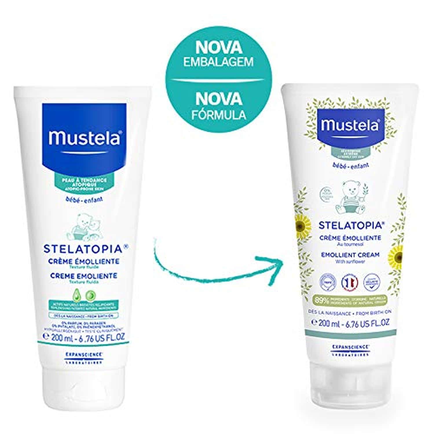 Buy MUSTELA STELATOPIA EMOLLIENT CREAM DRYAND ATOPIC SKIN, WHITE, 200ML