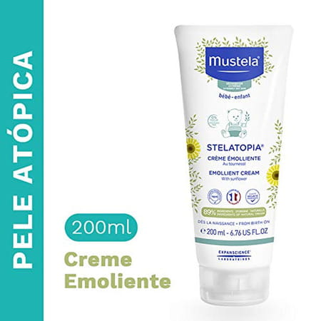 Mustela Stelatopia Emollient Cream Dryand Atopic Skin | White | 200ml