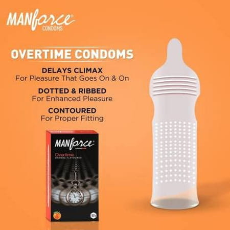 Manforce 3 In 1 Wild Black Grapes Flavoured Condoms & Overtime Orange Flavoured Set Of 2 - 20 Pcs