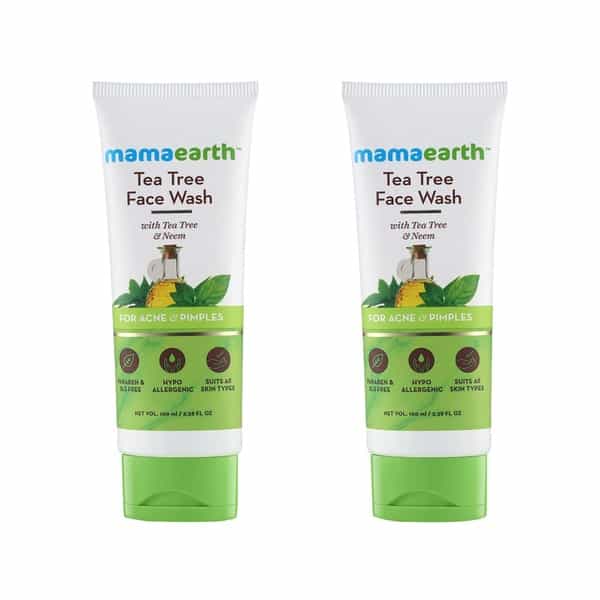 Mamaearth Natural Tea Tree Face Wash Anti Acne Tube Of 200 Ml