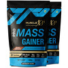 Musclexp Pro Mass Gainer - With Whey Protein, Whey Isolate - Double Chocolate, 1kg Pouch (Pack Of 2)