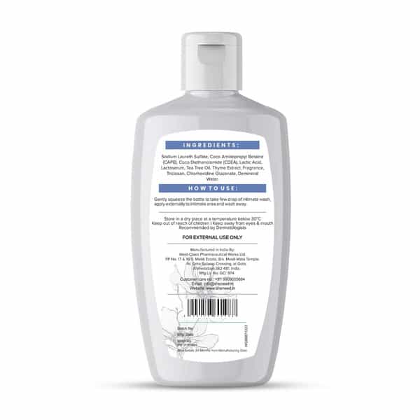 Sheneed Intimate Wash For Uti Relief - Reduces Yeast Infection | Ph-3.5.- 120 Ml (Buy 1 Get 1 Free)