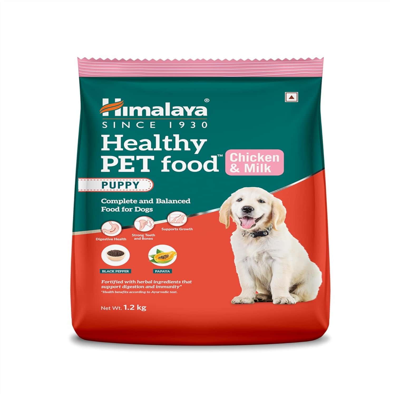 Himalaya Chicken & Milk Healthy Pet Puppy Dry Food 1.2kg