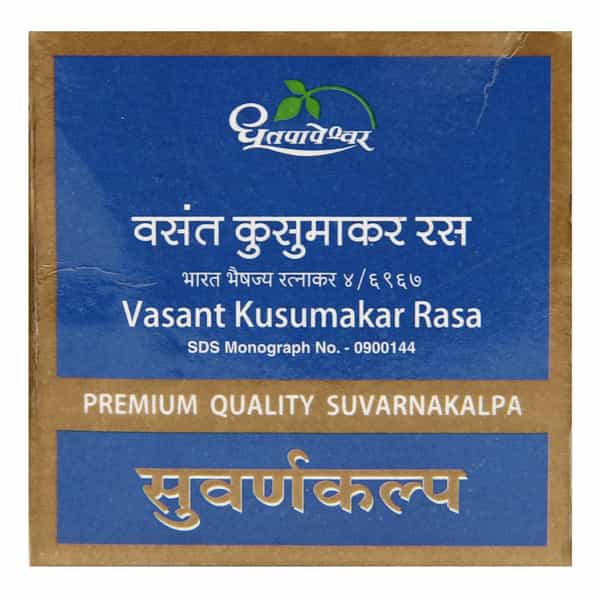 Dhootapapeshwar Vasant Kusumakar Rasa - 60 Tab