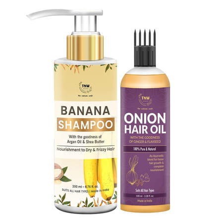 Tnw-The Natural Wash Onion Oil And Banana Shampoo | Clarifying & Intensely Nourishing Formula