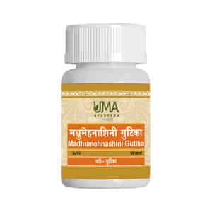 Uma Ayurveda Madhumehnashini Gutika (W/O Gold) Ayurvedic Tablets 80 Tab