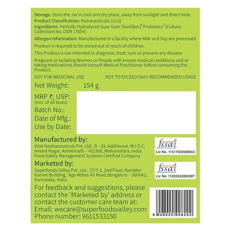 Good Monk Fiber Fix | Supports Everyday Digestive Health | 50 Serves For Kids (Age 2+) & Adults
